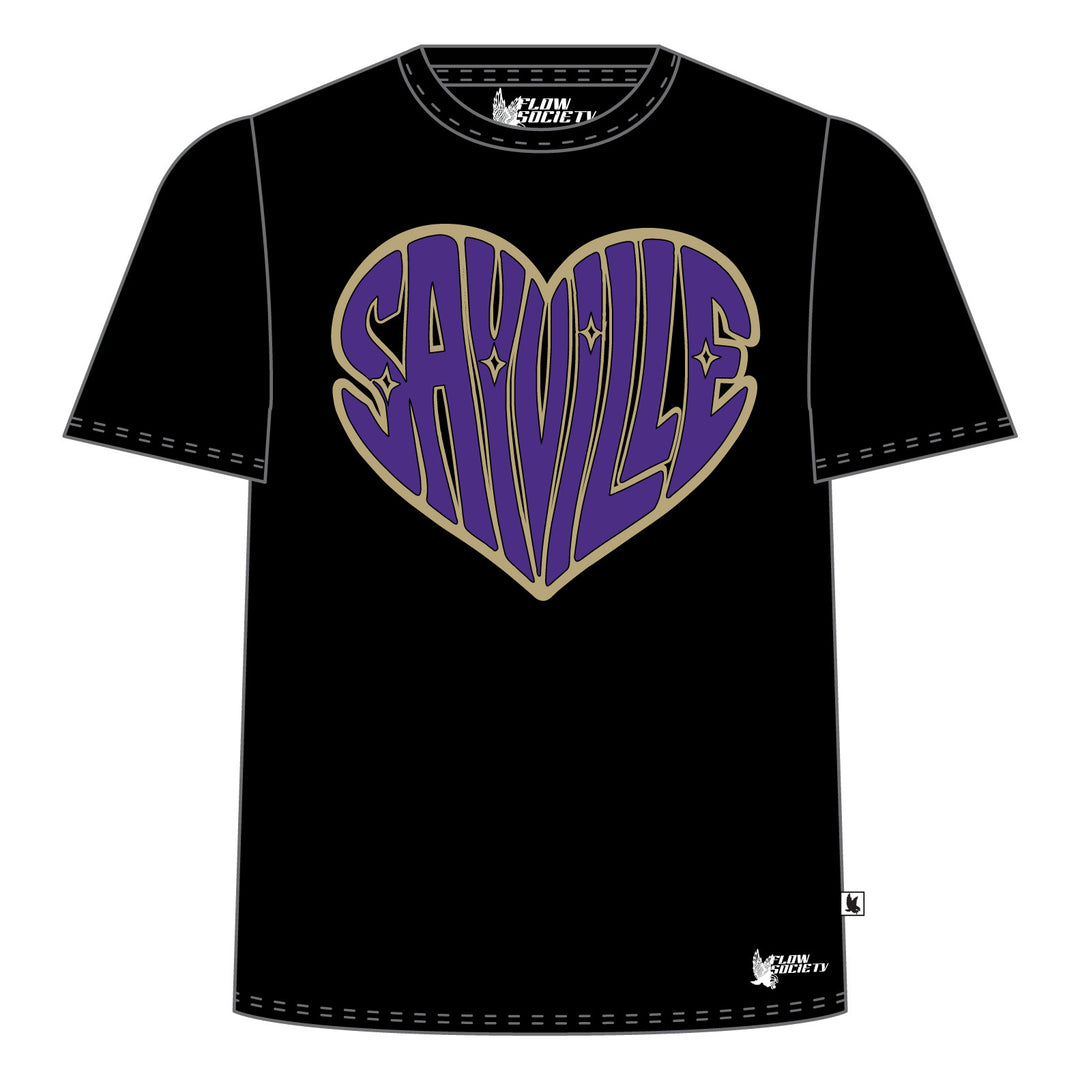 Youth & Adult Sayville Heart Tee Shirt - 4 colors!