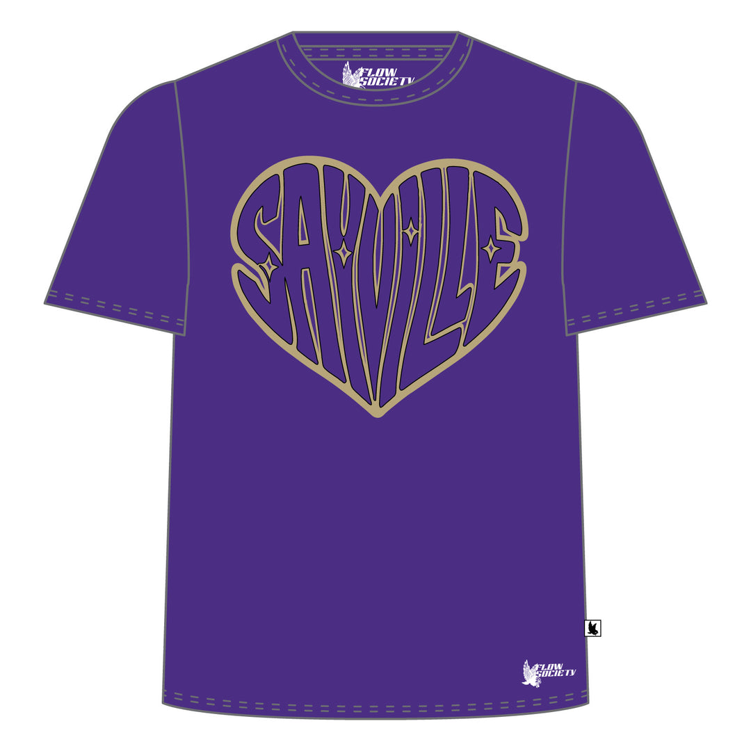 Youth & Adult Sayville Heart Tee Shirt - 4 colors!