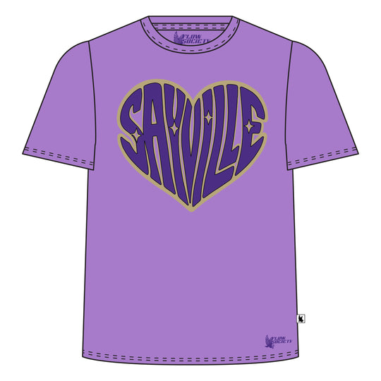 Youth & Adult Sayville Heart Tee Shirt