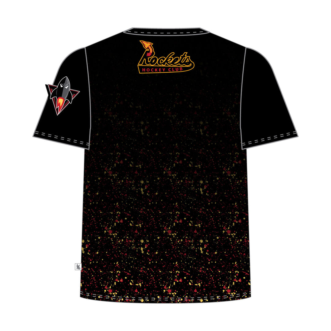 Youth & Adult Rockets Hockey Splatter Tee Shirt