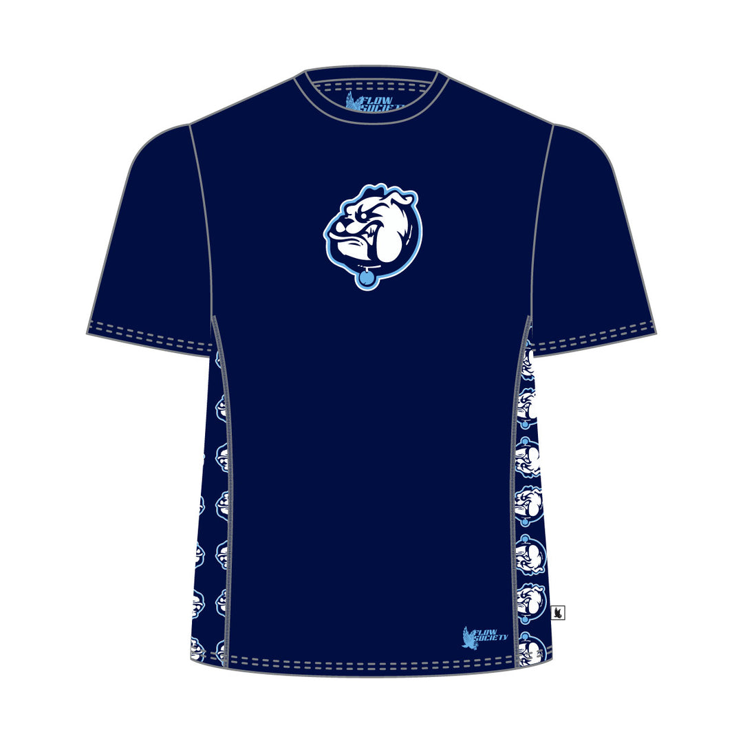 Youth & Adult Mendham Bulldogs Logo Side Panel Tee Shirt