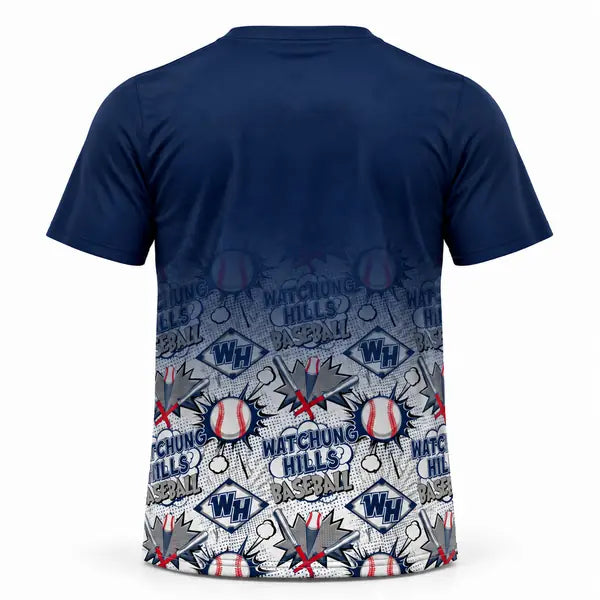 Youth & Adult Watchung Hills Baseball Tee Shirt