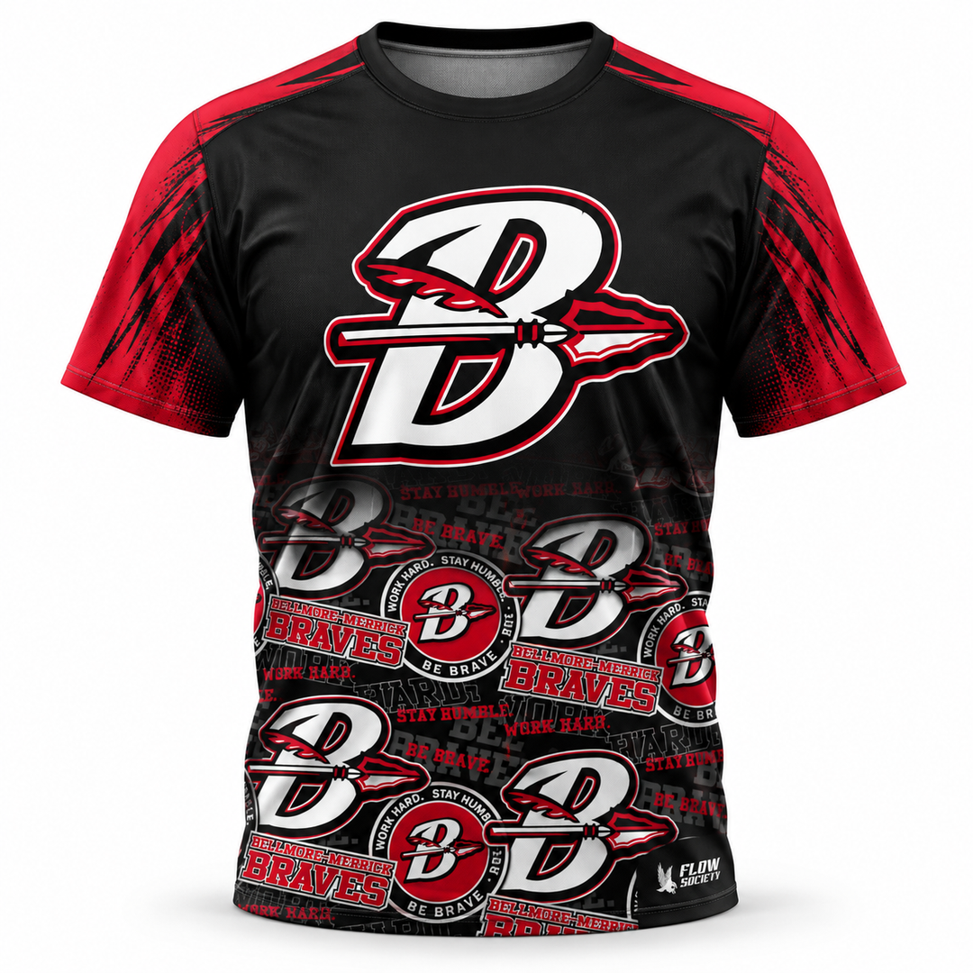 Youth & Adult Bellmore-Merrick Braves Tee Shirt