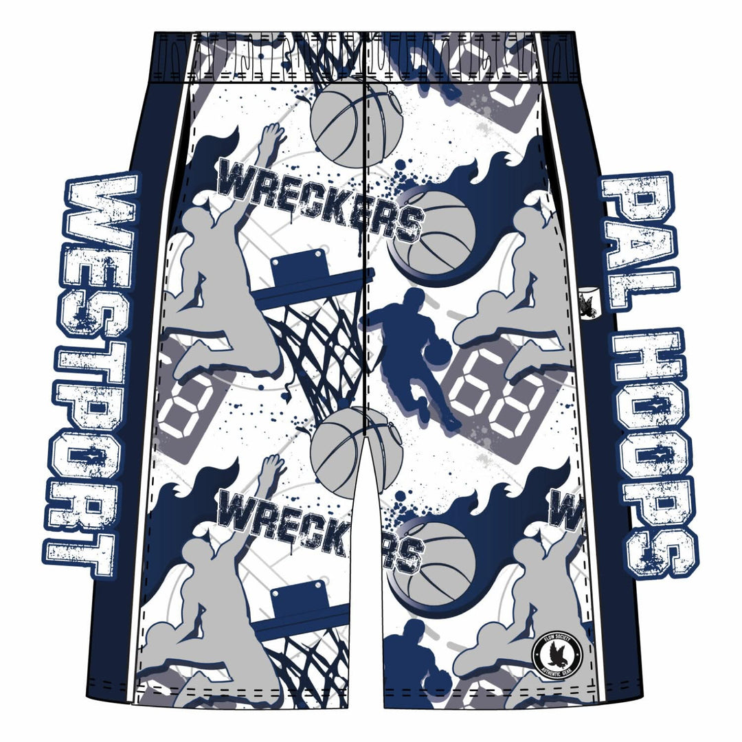 Boys & Mens Westport Wreckers PAL Hoops Classic Short - 3 colors!