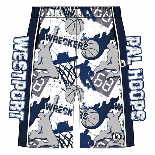 Boys & Mens Westport Wreckers PAL Hoops Classic Short - 3 colors!