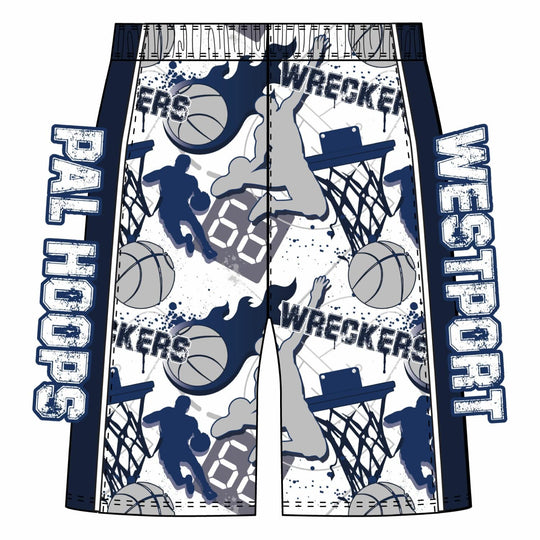 Boys & Mens Westport Wreckers PAL Hoops Classic Short - 3 colors!