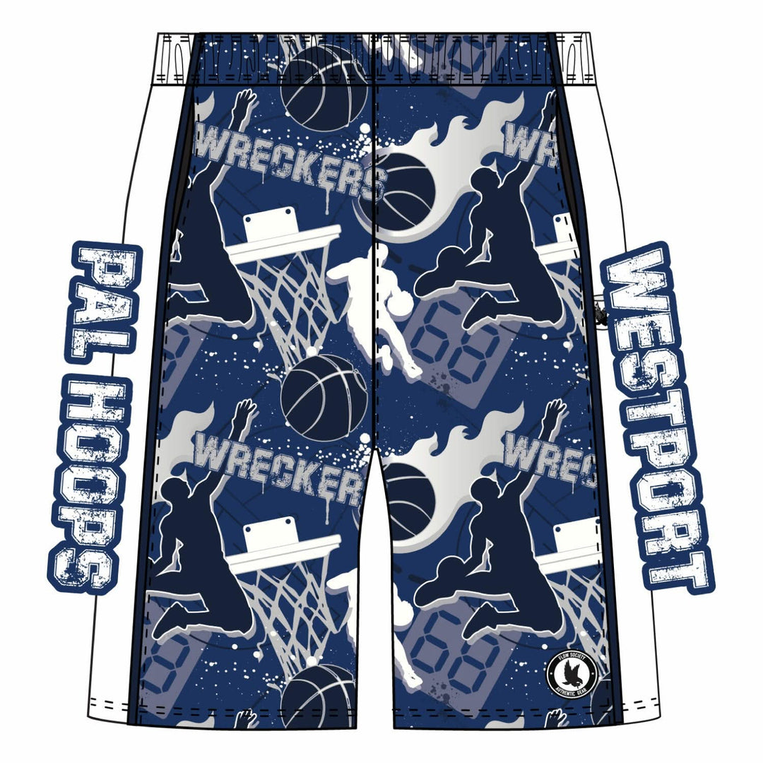 Boys & Mens Westport Wreckers PAL Hoops Classic Short - 3 colors!