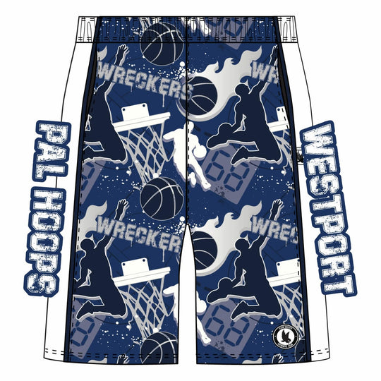 Boys & Mens Westport Wreckers PAL Hoops Classic Short - 3 colors!