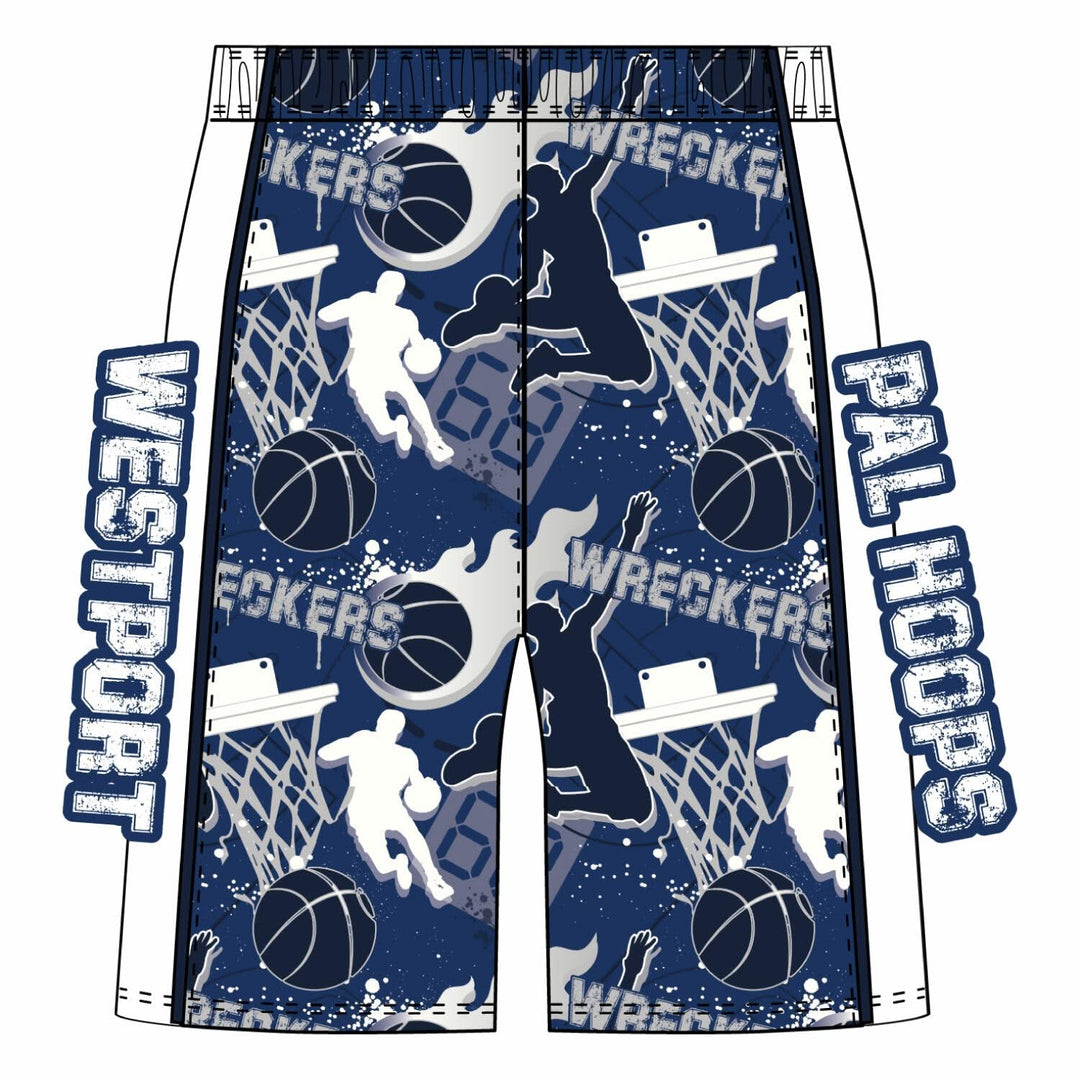Boys & Mens Westport Wreckers PAL Hoops Classic Short - 3 colors!