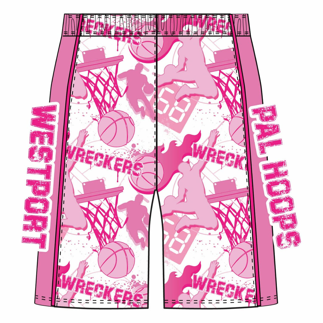 Boys & Mens Westport Wreckers PAL Hoops 5 inch Short - 3 colors!