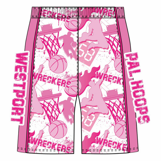 Boys & Mens Westport Wreckers PAL Hoops 5 inch Short - 3 colors!