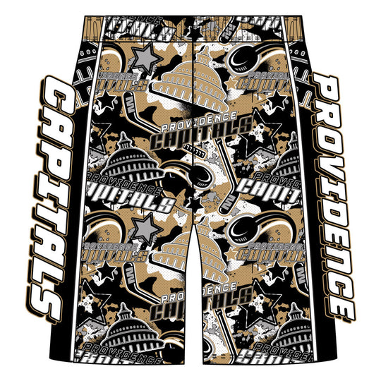 Boys & Mens Providence Capitals Hockey Camo Short
