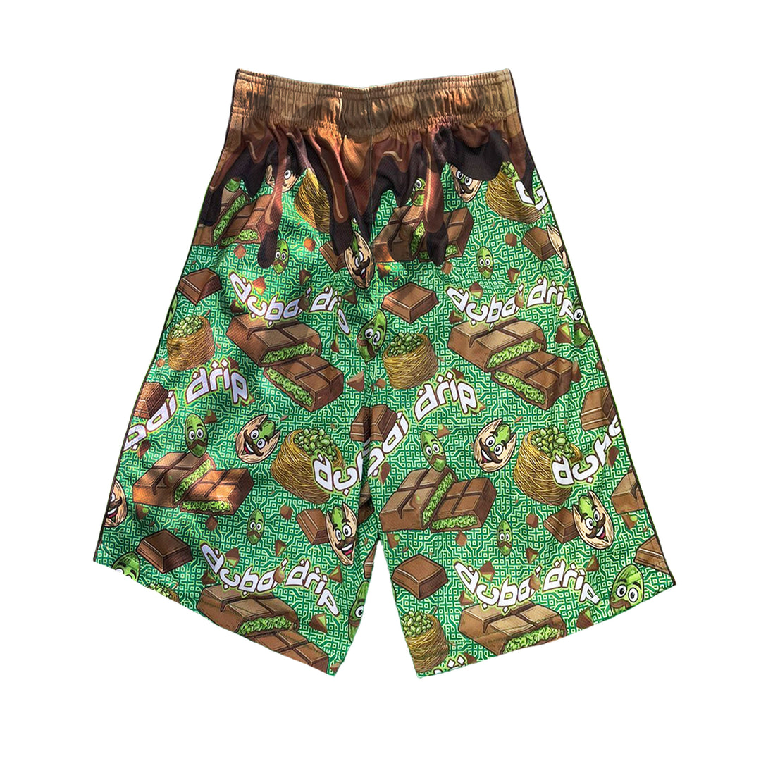 Boys Dubai Drip Chocolate Short
