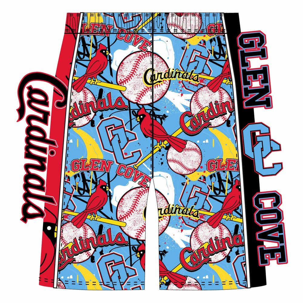 Boys & Mens Glen Cove Cardinals Baseball Short Classic