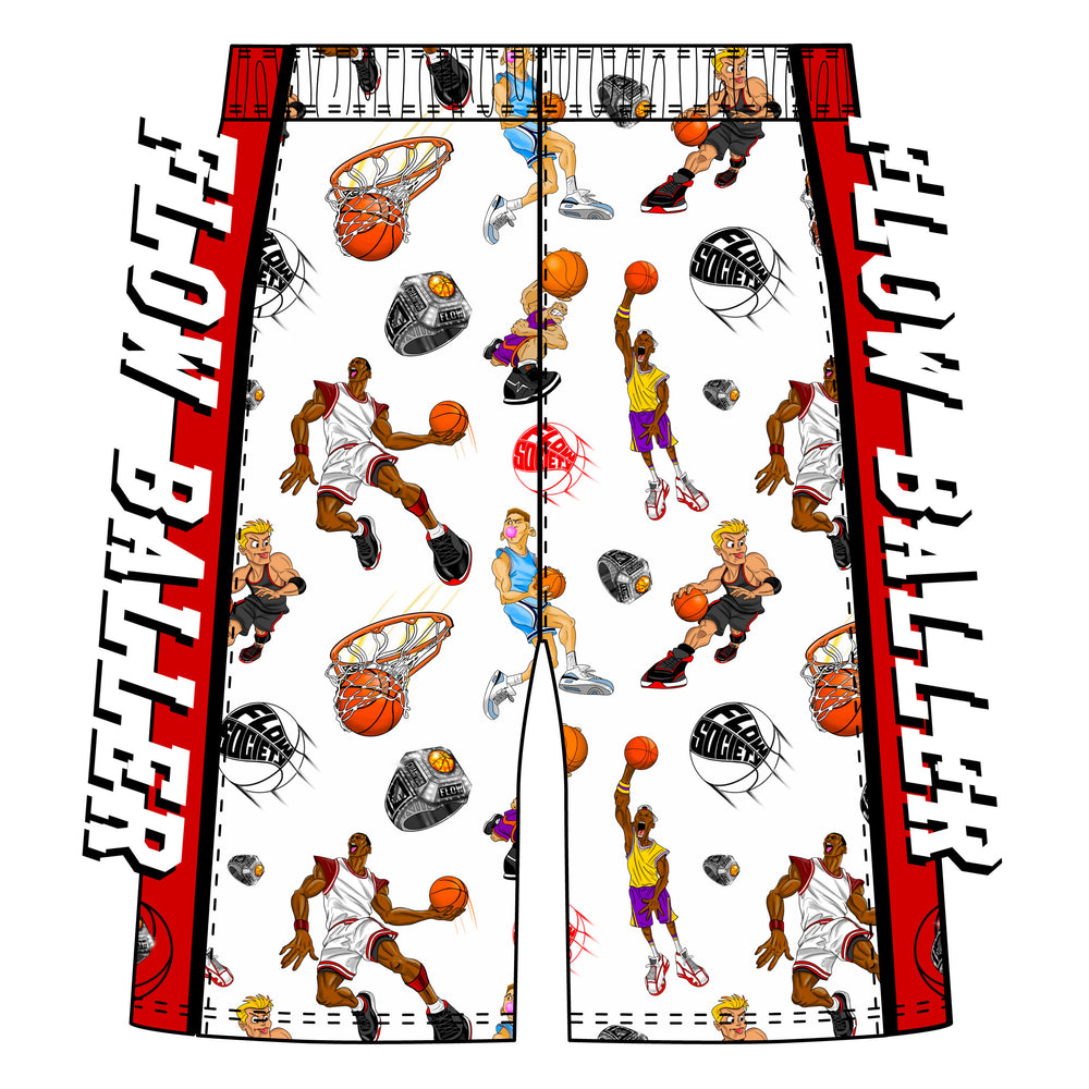 Boys Baller Flying Hoops Basketball Short