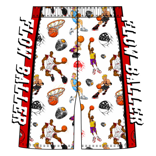 Boys Baller Flying Hoops Basketball Short