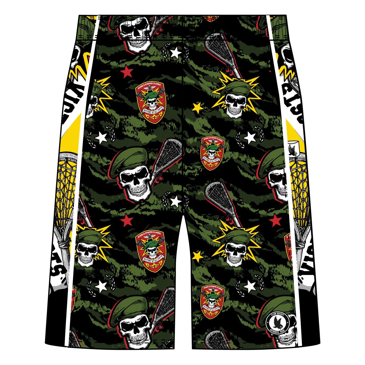 flow society Mens Green Beret Tigerstripe Camo Short Green Outlet