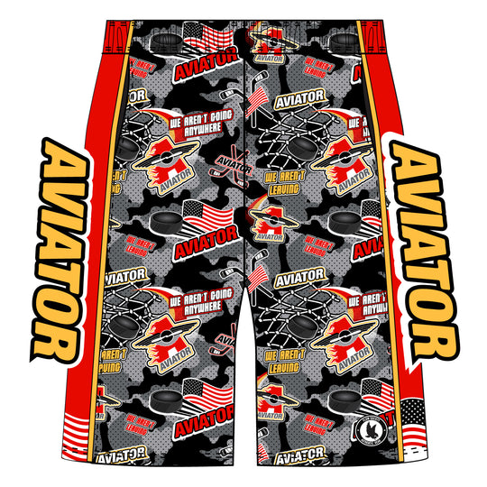 Boys & Mens Aviator Hockey Camo Mid-length Short