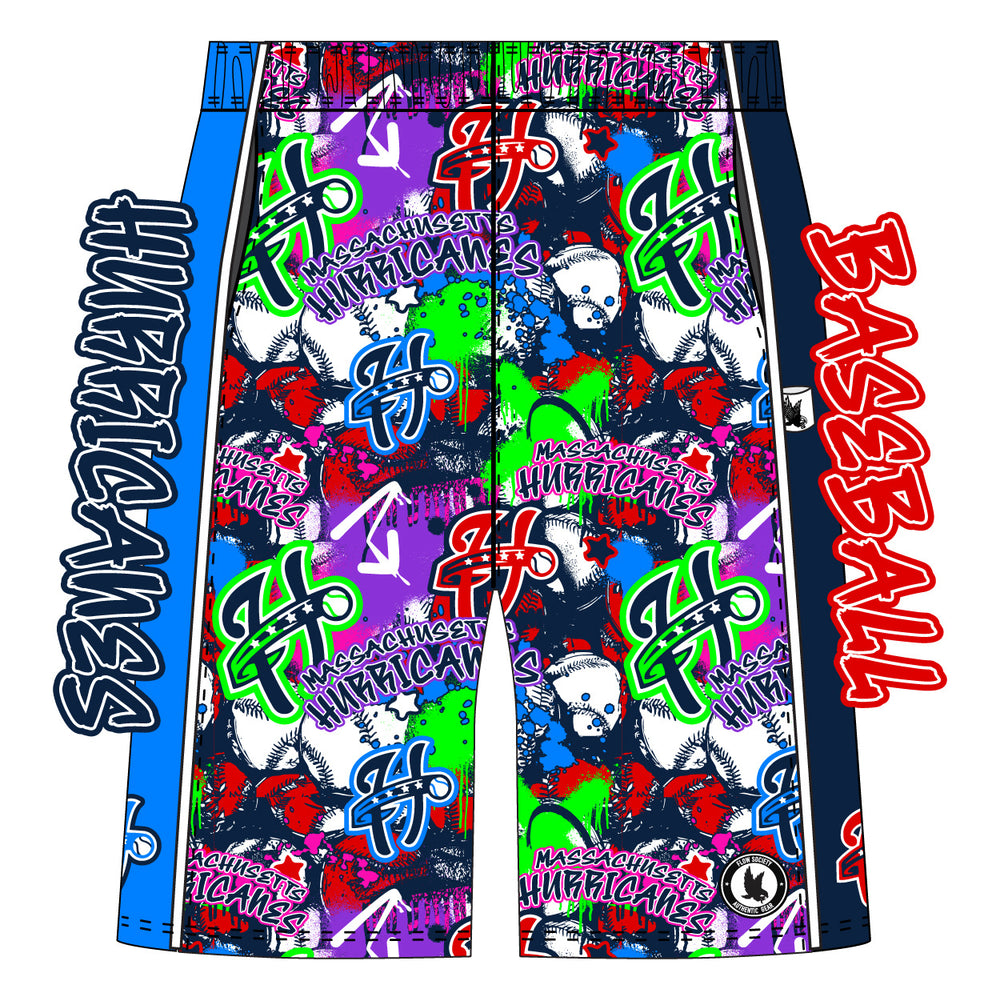 Boys & Mens Massachusetts Hurricanes Baseball Mid-length Short