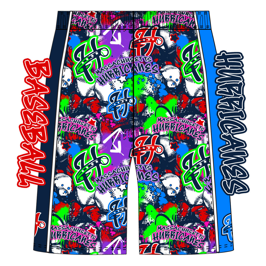 Boys & Mens Massachusetts Hurricanes Baseball Mid-length Short