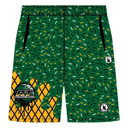 Boys & Mens RT Basketball Ice Cream Drip Mid-length Short - 2 colors!