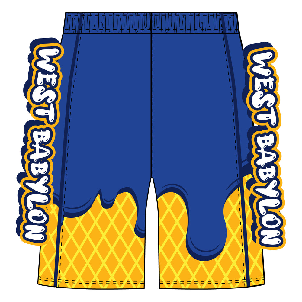 Boys & Mens West Babylon Eagles Ice Cream Drip Short - 2 lengths!