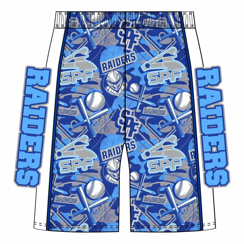 Boys & Mens SPF Raiders Baseball Camo Short Mid-length
