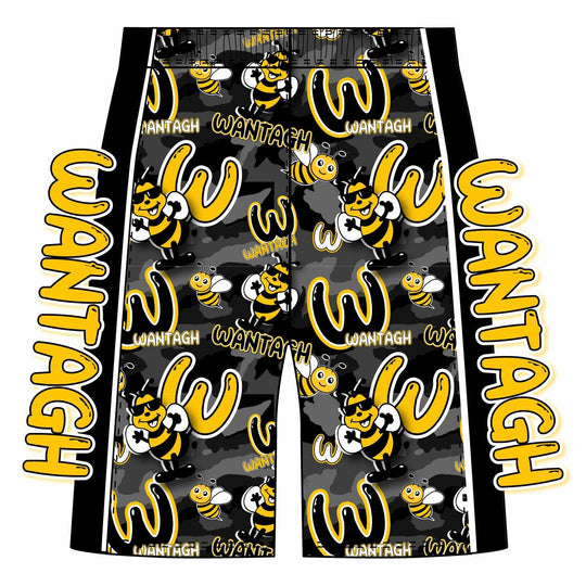 Boys & Mens Wantagh Bees Camo 5 inch Short