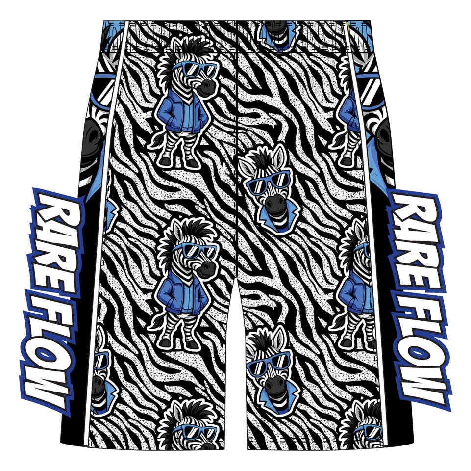 Boys & Mens Jordans Guardian Angels Zebra 7 inch (Boys) 8 inch (Mens) Short - 2 colors!