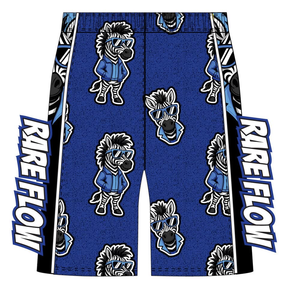 Boys & Mens Jordans Guardian Angels Zebra 7 inch (Boys) 8 inch (Mens) Short - 2 colors!
