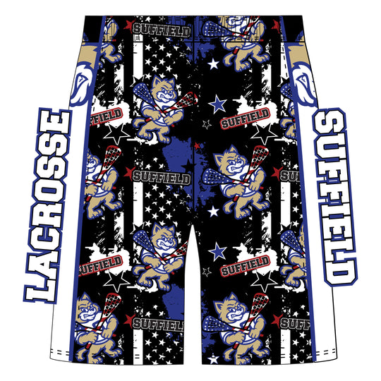 Boys & Mens Suffield Youth Lacrosse Short - 2 lengths!