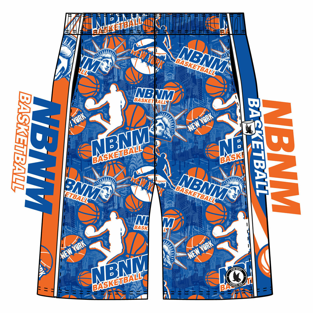Boys & Adult North Bellmore North Merrick Basketball Mid-length Short - 2 options!