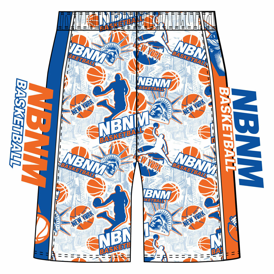 Boys & Adult North Bellmore North Merrick Basketball Mid-length Short - 2 options!
