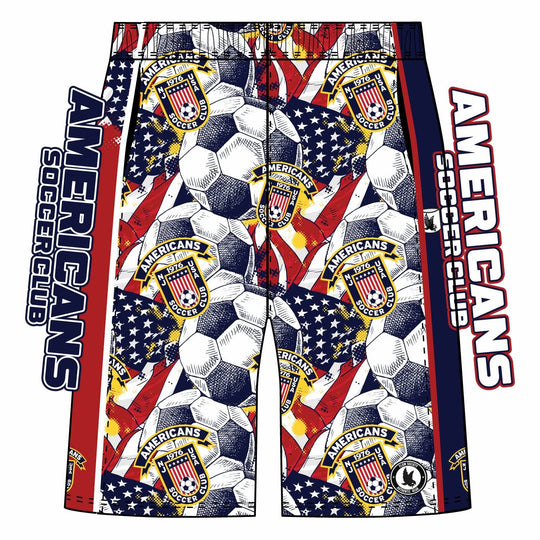 Boys & Mens Americans Soccer Club 5 inch Short