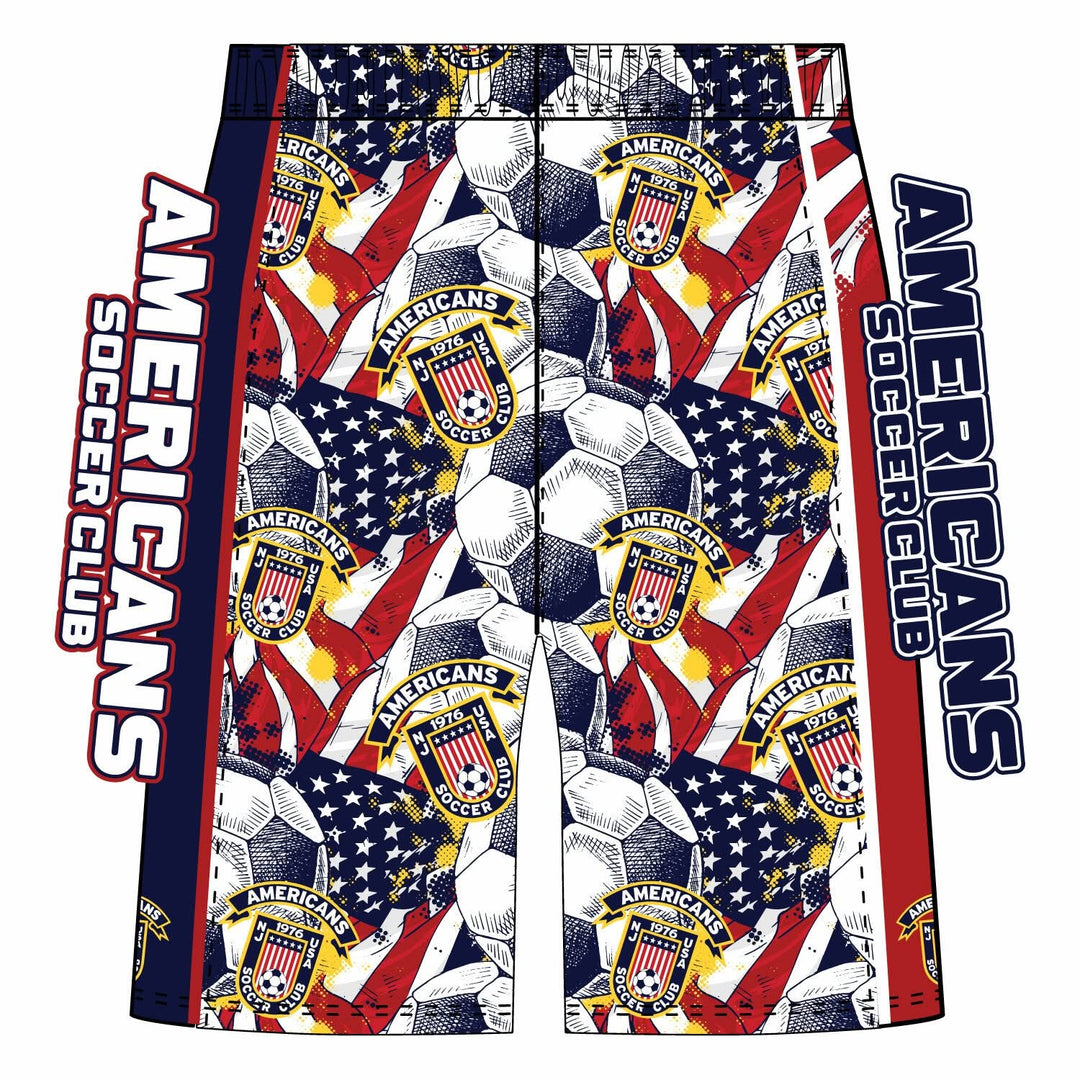 Boys & Mens Americans Soccer Club 5 inch Short