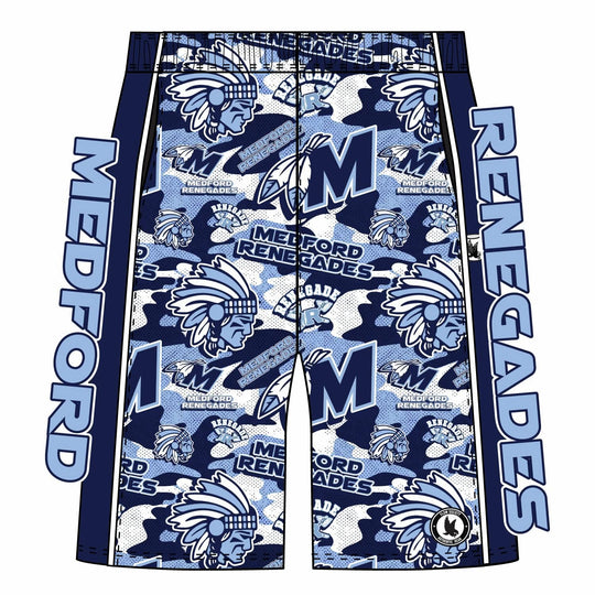 Boys & Mens Medford Renegades Camo Short Mid-length