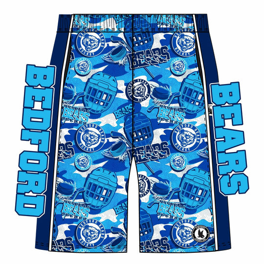 Boys & Mens Bedford Bears Hockey Camo Short Mid-length