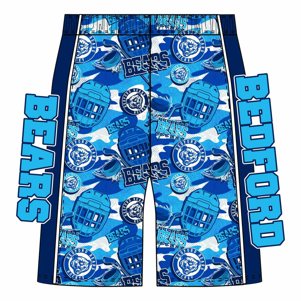 Boys & Mens Bedford Bears Hockey Camo Short Mid-length