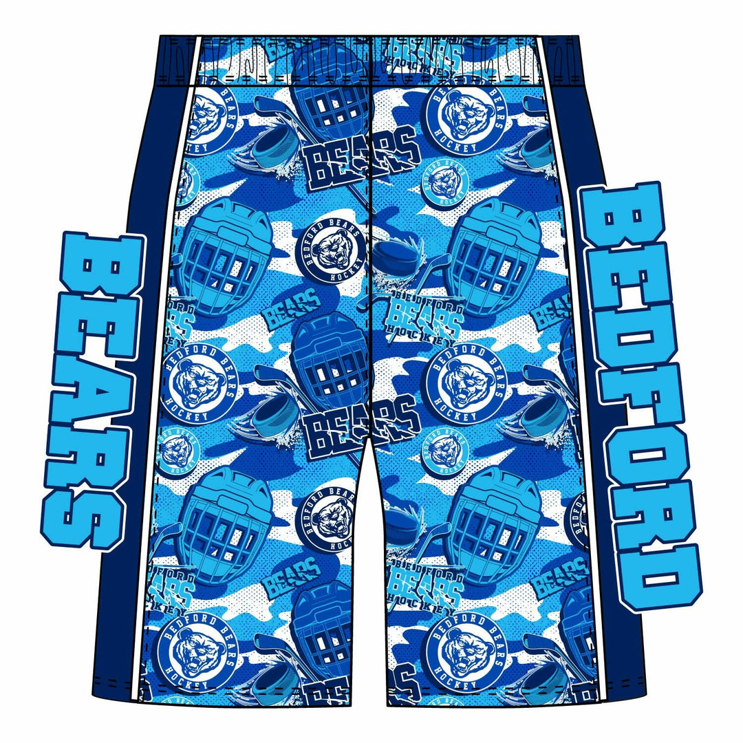 Boys & Mens Bedford Bears Hockey Camo Short Mid-length