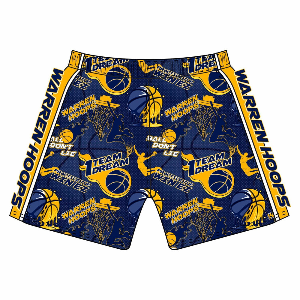 Boys & Mens Warren Hoops Basketball Mid-length Short