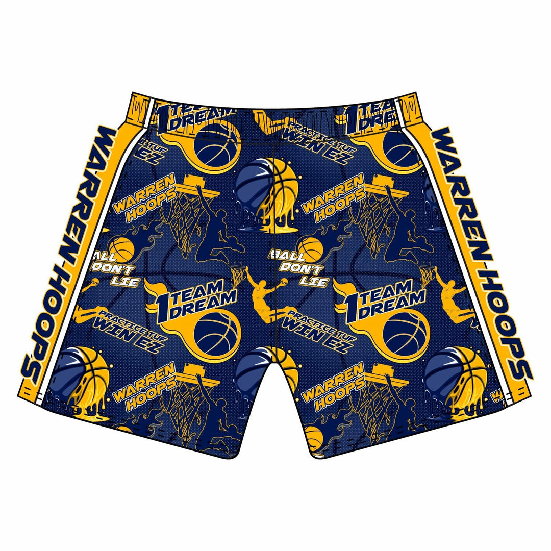 Boys & Mens Warren Hoops Basketball Mid-length Short