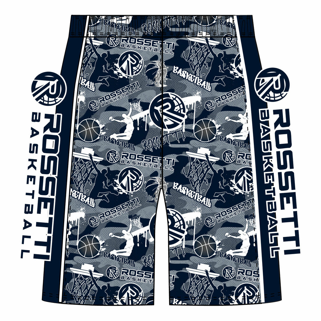 Boys & Mens Rossetti Basketballl Camo Short Classic