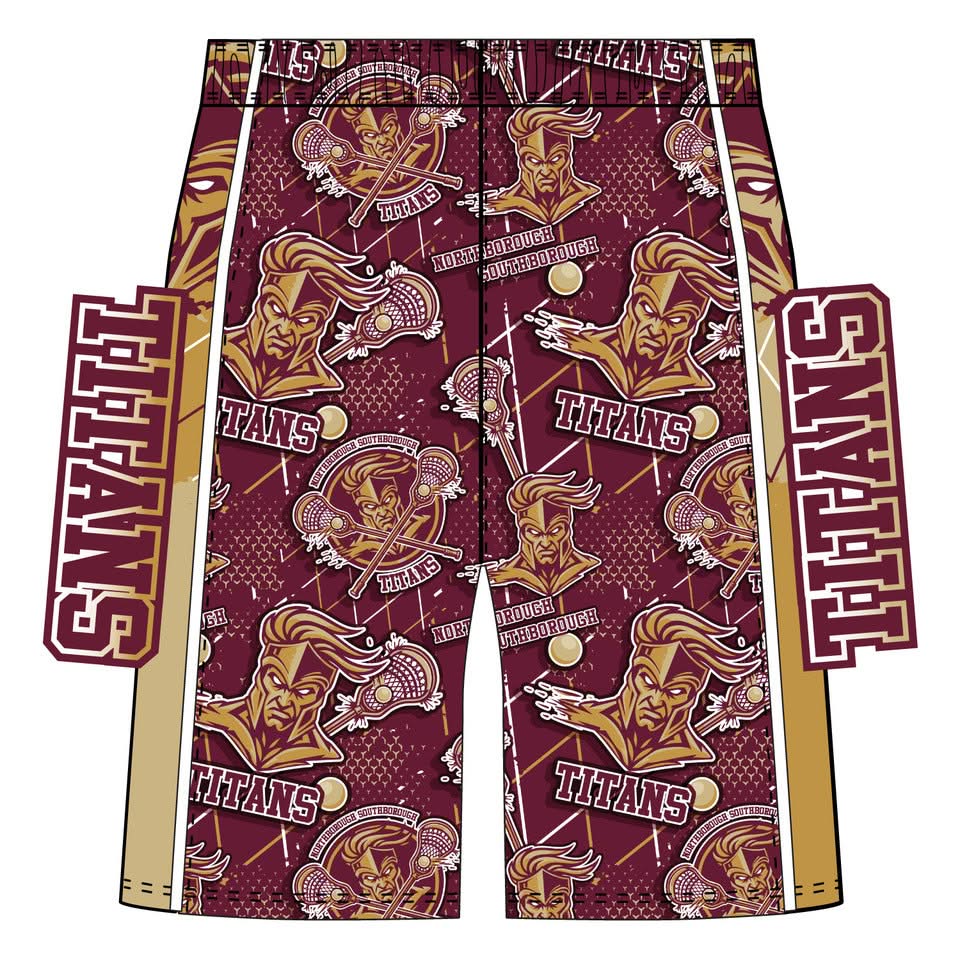 Boys & Mens Northborough Southborough Titans Lacrosse Short Classic