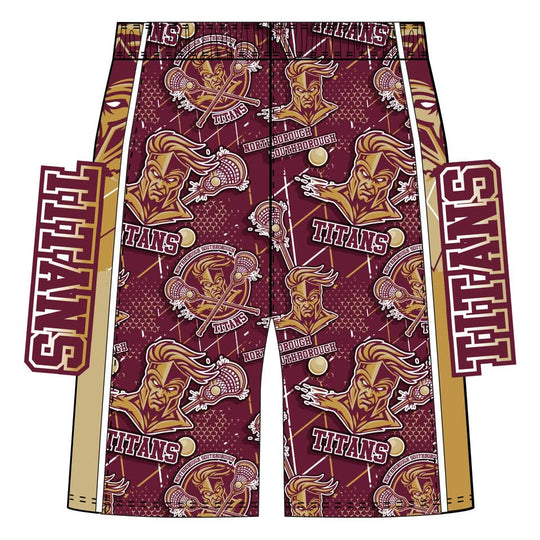 Boys & Mens Northborough Southborough Titans Lacrosse Short Mid-length