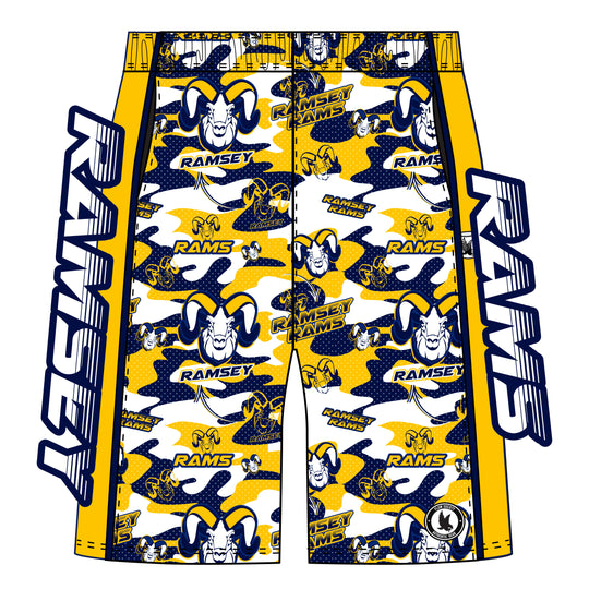 Boys (7 inch) & Mens (8 inch) Ramsey Rams Camo Short - 2 colors!