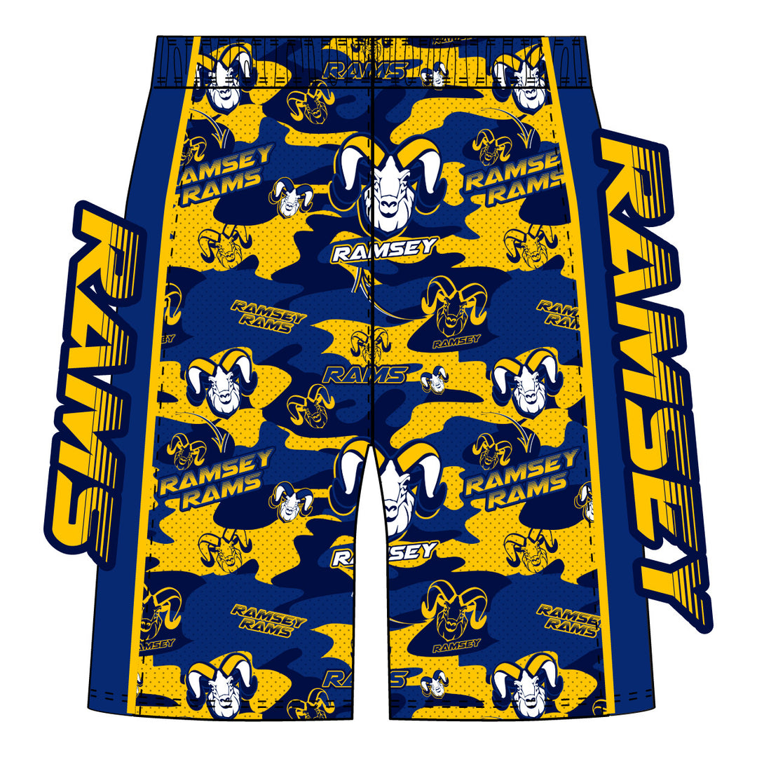 Boys & Mens Ramsey Rams Camo 5 inch Short - 2 colors!