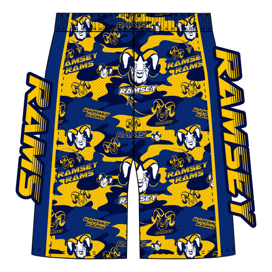 Boys & Mens Ramsey Rams Camo 5 inch Short - 2 colors!