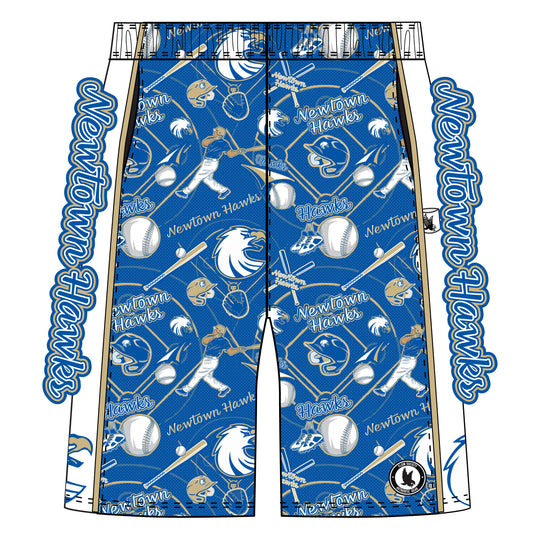 Boys & Mens Newtown Hawks Baseball Short