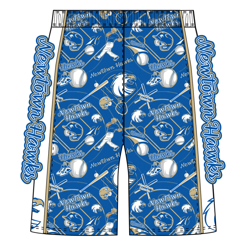 Boys & Mens Newtown Hawks Baseball Short
