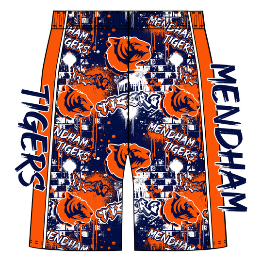Boys & Mens Mendham Elementary Tigers Graffiti 5 inch Short